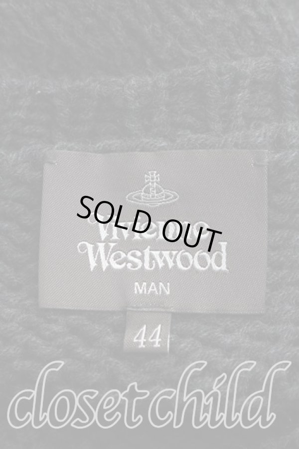 画像3: ヴィヴィアンウエストウッド MAN 中古 / ROUGHLY STITCHED ORB KNIT 44（メンズS相当） 灰  H-26-04-12-021-to-OD-ZH (3)