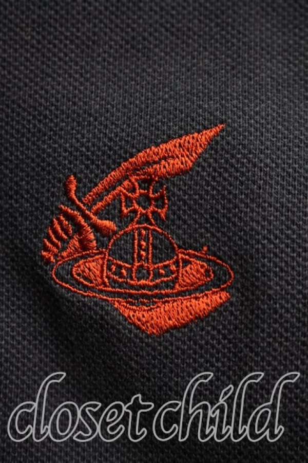 画像6: ANGLOMANIA 中古 / カットラス刺繍ポロシャツ 38（M相当） 紺  H-26-04-12-025-to-OD-ZH (6)