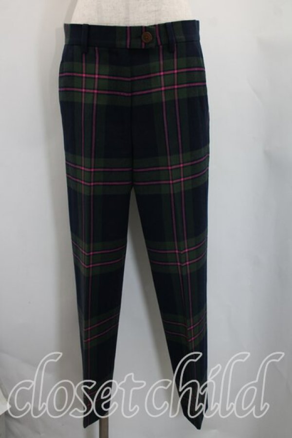 画像3: ヴィヴィアンウエストウッド 中古 / タータンチェックセットアップ 02 グリーン  H-26-04-12-028-su-OD-ZH (3)