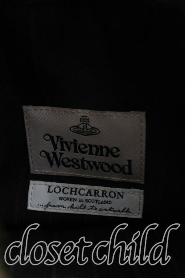 画像3: ヴィヴィアンウエストウッド 中古 / モヘヤタータンチェックハンドバッグ  紫  H-26-04-12-031-ba-OD-ZH (3)