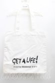 画像2: ヴィヴィアンウエストウッド 中古 / GET A LIFEトートバッグ  白  H-26-04-12-033-ba-OD-ZH (2)