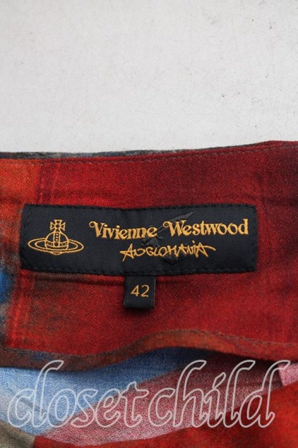 画像3: ヴィヴィアンウエストウッド 中古 / ユニオンジャックフレアスカート 42（11号相当） 赤  H-26-04-12-004-sk-OD-ZH (3)