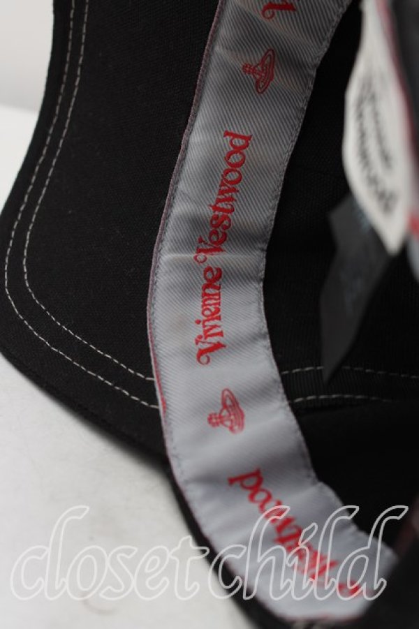 画像6: ヴィヴィアンウエストウッド 中古 / エッジウェアキャップ  黒  H-26-04-12-035-ha-OD-ZH (6)