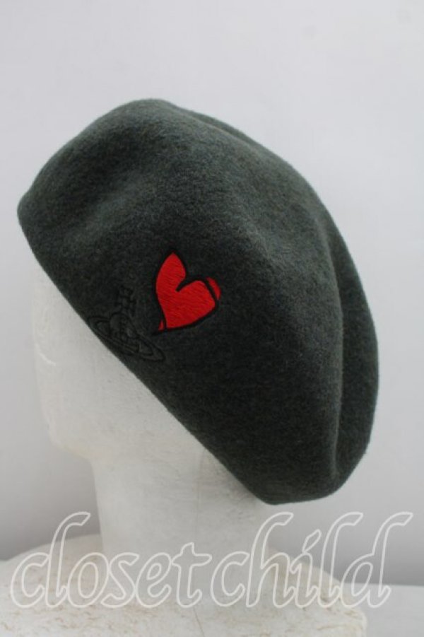 画像2: ヴィヴィアンウエストウッド 中古 /CWハートベレー  カーキ  H-26-04-12-036-ha-OD-ZH (2)