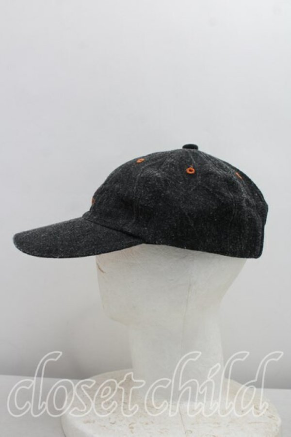 画像2: ヴィヴィアンウエストウッド 中古 / ラインオーブ刺繍キャップ  ブラック×オレンジ  H-26-04-12-037-ha-SZ-ZH (2)
