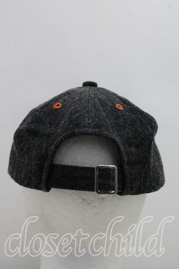 画像3: ヴィヴィアンウエストウッド 中古 / ラインオーブ刺繍キャップ  ブラック×オレンジ  H-26-04-12-037-ha-SZ-ZH (3)