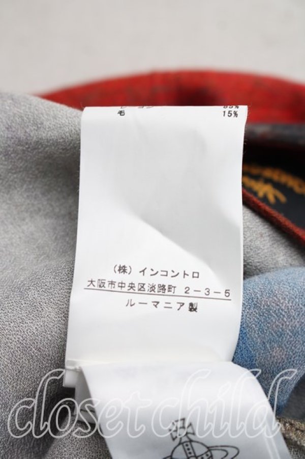 画像5: ヴィヴィアンウエストウッド 中古 / ユニオンジャックフレアスカート 42（11号相当） 赤  H-26-04-12-004-sk-OD-ZH (5)