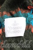 画像2: ヴィヴィアンウエストウッド 中古 / オーブ刺繍フリンジストール  カーキ  H-26-04-12-040-gd-OD-ZH (2)