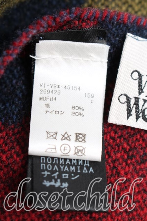 画像3: ヴィヴィアンウエストウッド 中古 / スクイグルマフラー  マルチ  H-26-04-12-041-gd-OD-ZH (3)