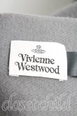 画像3: ヴィヴィアンウエストウッド 中古 / ロゴ刺繍マフラー  灰  H-26-04-12-042-gd-OD-ZH (3)