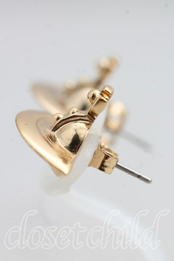 画像2: ヴィヴィアンウエストウッド 中古 / ソリッドオーブピアス  ゴールド  H-26-04-12-074-er-OD-ZH (2)