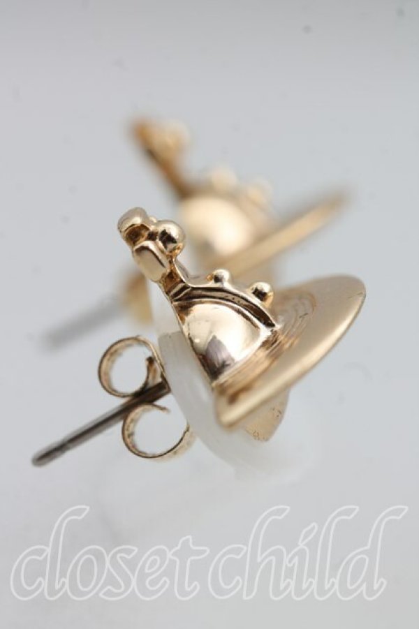 画像3: ヴィヴィアンウエストウッド 中古 / ソリッドオーブピアス  ゴールド  H-26-04-12-074-er-OD-ZH (3)