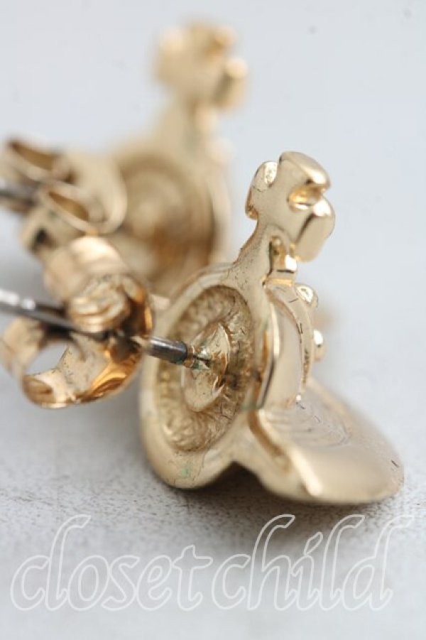 画像4: ヴィヴィアンウエストウッド 中古 / ソリッドオーブピアス  ゴールド  H-26-04-12-074-er-OD-ZH (4)