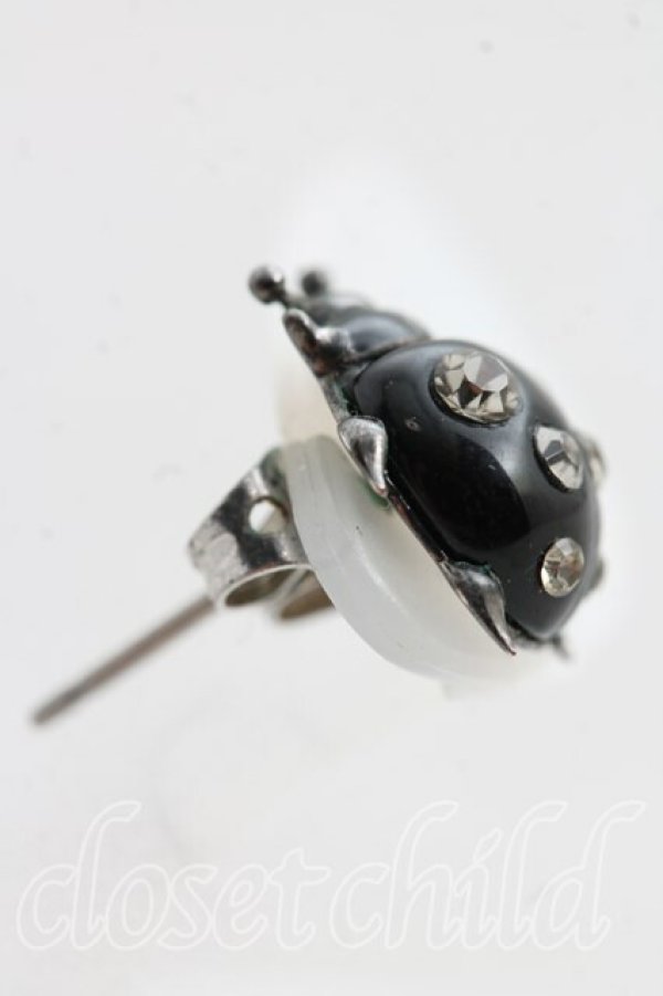 画像2: ヴィヴィアンウエストウッド 中古 / LADYBIRDピアス  ガンメタ  H-26-04-12-078-er-OD-ZH (2)