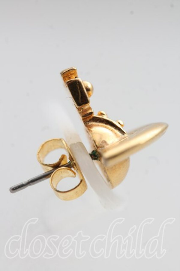 画像2: ヴィヴィアンウエストウッド 中古 / ソリッドオーブピアス  ゴールド  H-26-04-12-079-er-OD-ZH (2)
