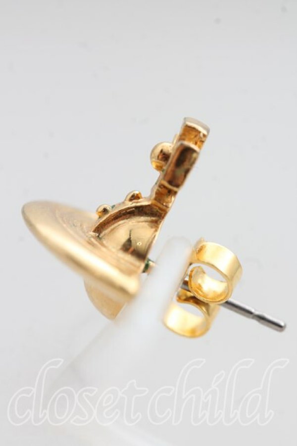 画像3: ヴィヴィアンウエストウッド 中古 / ソリッドオーブピアス  ゴールド  H-26-04-12-079-er-OD-ZH (3)