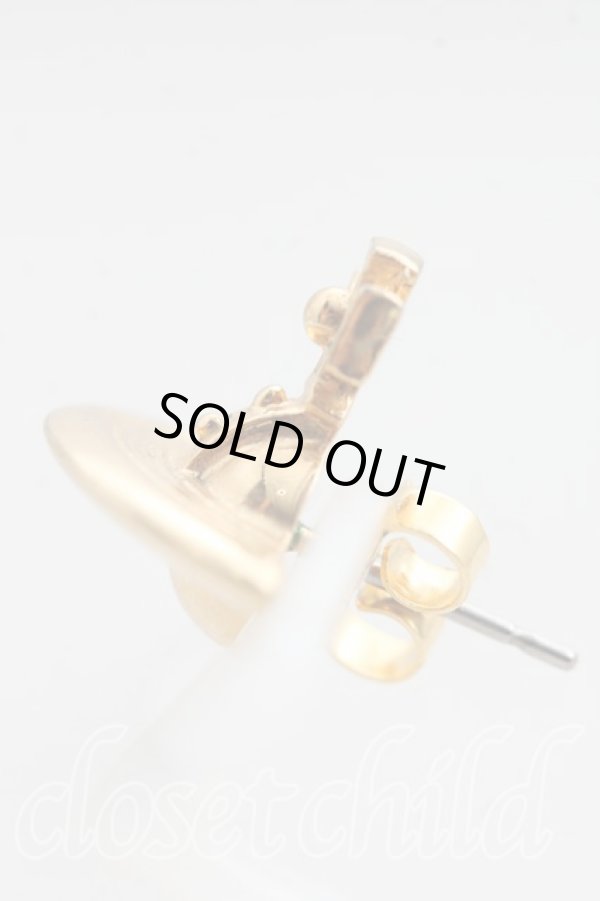 画像3: ヴィヴィアンウエストウッド 中古 / ソリッドオーブピアス  ゴールド  H-26-04-12-079-er-OD-ZH (3)