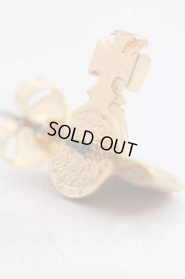 画像4: ヴィヴィアンウエストウッド 中古 / ソリッドオーブピアス  ゴールド  H-26-04-12-079-er-OD-ZH (4)