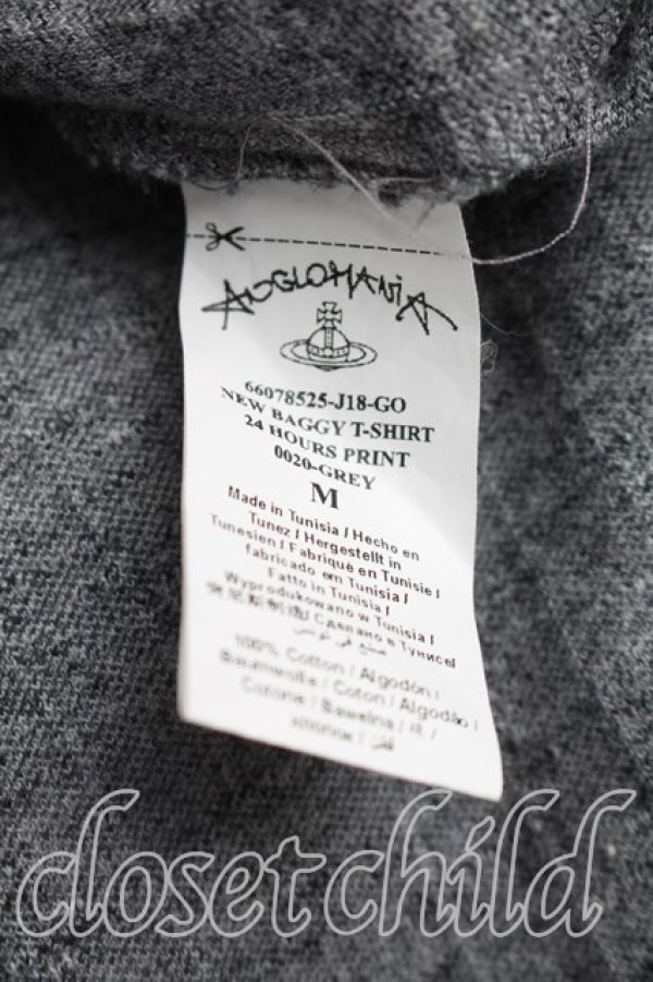 画像4: ヴィヴィアンウエストウッド 中古 / NEW BAGGY　Tシャツ M 灰  H-26-04-12-006-ts-OD-ZH (4)