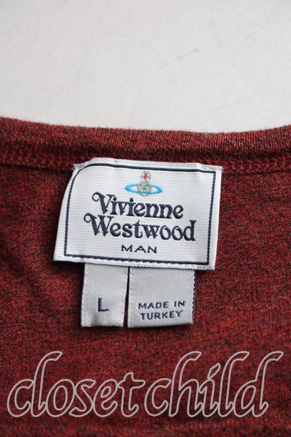 画像3: ヴィヴィアンウエストウッド MAN 中古 / エリザベスTシャツ L 茶  H-26-04-12-007-ts-OD-ZH (3)