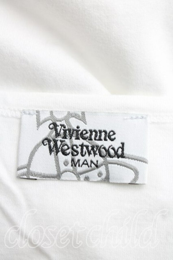 画像3: ヴィヴィアンウエストウッド MAN 中古 / フラワーptBIGカットソー FREE 白  H-26-04-12-095-to-OD-ZH (3)