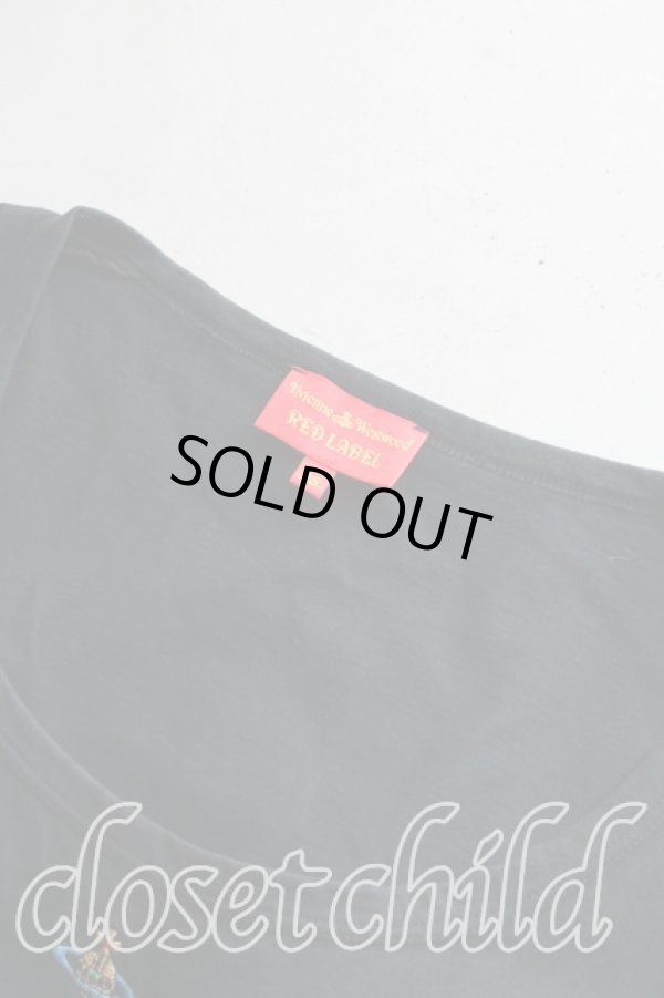 画像6: ヴィヴィアンウエストウッド 中古 / カラーオーブ刺繍カットソー XS 黒  H-26-04-12-010-to-OD-ZH (6)