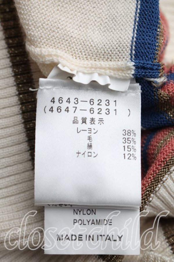 画像4: ヴィヴィアンウエストウッド 中古 / ボーダータートルニット  生成  H-26-04-12-012-to-OD-ZH (4)