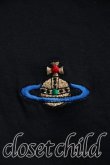 画像6: ヴィヴィアンウエストウッド MAN 中古 / カラーオーブ刺繍ポロ  黒  H-26-04-12-013-to-OD-ZH (6)