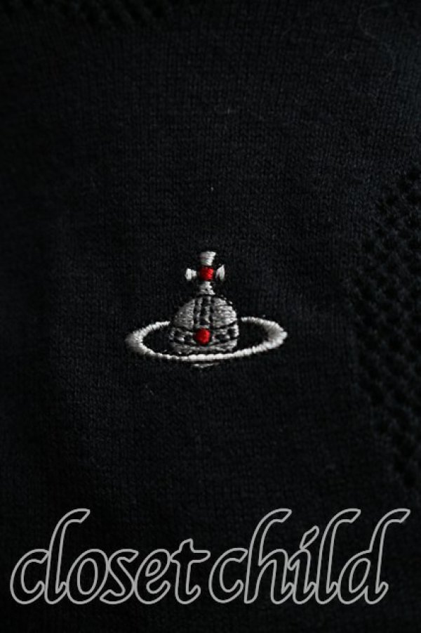 画像6: ヴィヴィアンウエストウッド 中古 / スポット柄シースルーカーディガン 00（ワンサイズ） 黒  H-26-04-19-019-to-OD-ZH (6)