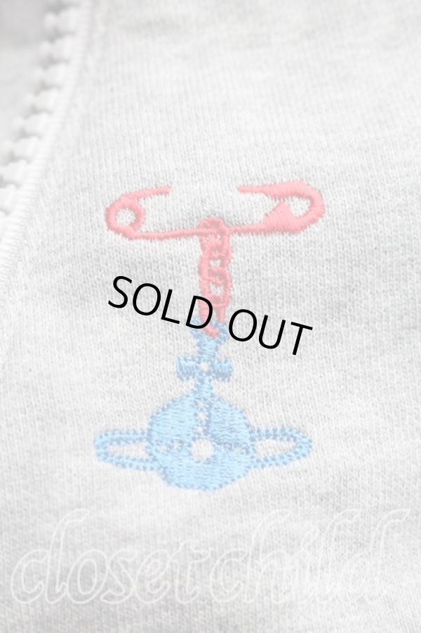 画像6: ヴィヴィアンウエストウッド 中古 / エッセンシャルオーブ刺繍パーカー（KIDS) 8（約120cm?130cm） 灰  H-26-04-19-021-to-OD-ZH (6)