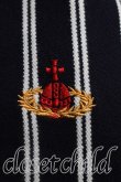 画像6: ヴィヴィアンウエストウッド MAN 中古 / オーブ刺繍ストライプポロシャツ L 紺  H-26-04-19-024-to-OD-ZH (6)
