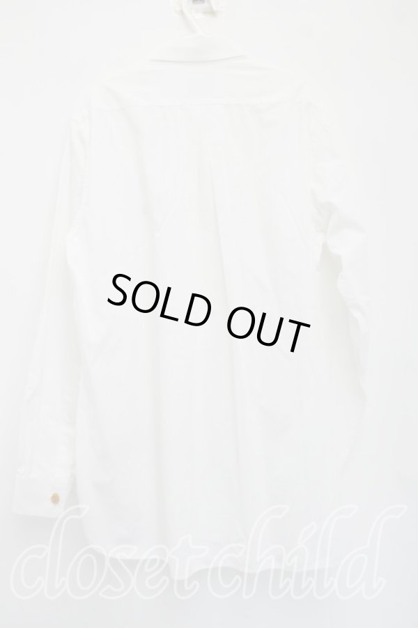 画像2: ヴィヴィアンウエストウッド MAN 中古 / カラーオーブ刺繍シャツ II(M相当） 白  H-26-04-19-003-bl-OD-ZH (2)