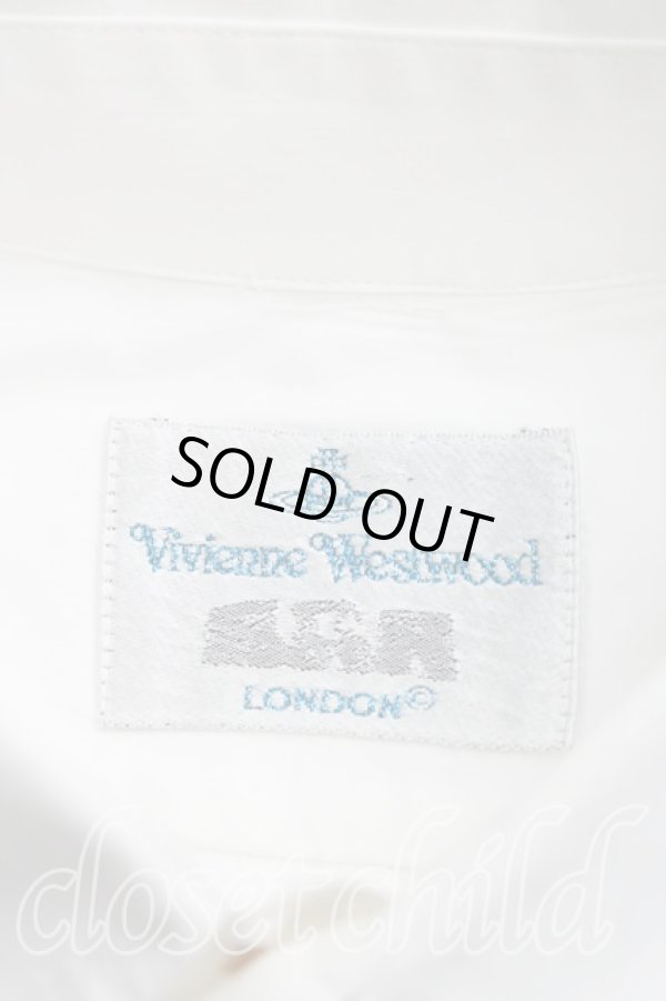 画像3: ヴィヴィアンウエストウッド MAN 中古 / カラーオーブ刺繍シャツ II(M相当） 白  H-26-04-19-003-bl-OD-ZH (3)