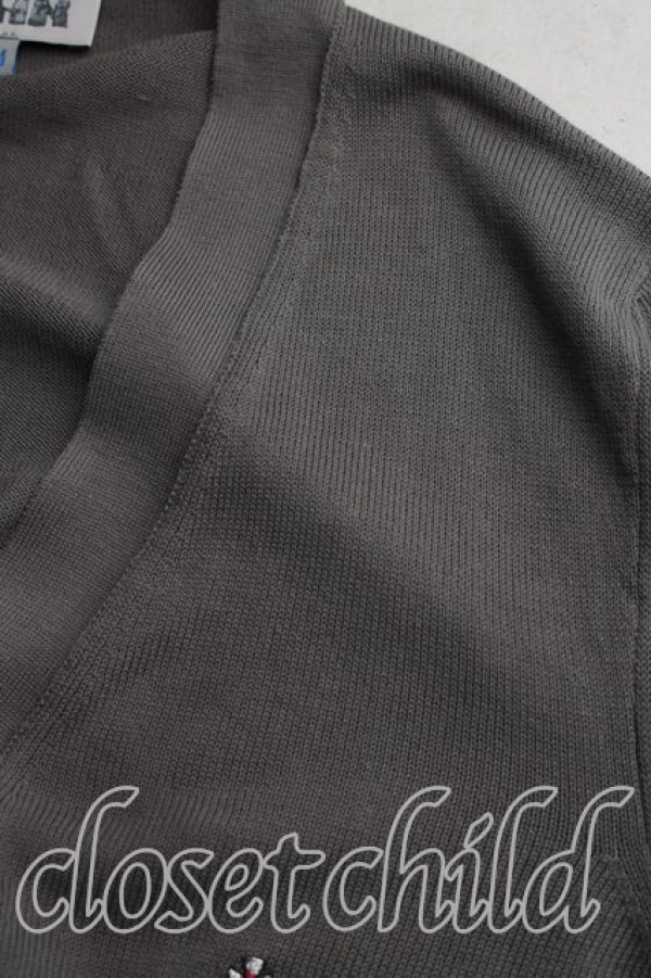 画像6: ヴィヴィアンウエストウッド MAN 中古 / カラーオーブ刺繍カーディガン M カーキ  H-26-04-19-027-to-OD-ZH (6)