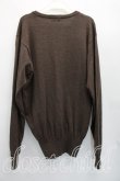 画像2: ヴィヴィアンウエストウッド MAN 中古 / 単色オーブ刺繍Vネックニット M 茶  H-26-04-19-029-to-OD-ZH (2)