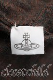画像4: ヴィヴィアンウエストウッド MAN 中古 / 単色オーブ刺繍Vネックニット M 茶  H-26-04-19-029-to-OD-ZH (4)