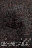 画像6: ヴィヴィアンウエストウッド MAN 中古 / 単色オーブ刺繍Vネックニット M 茶  H-26-04-19-029-to-OD-ZH (6)