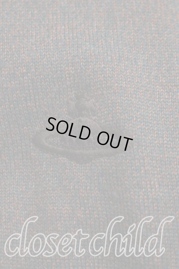 画像6: ヴィヴィアンウエストウッド MAN 中古 / 単色オーブ刺繍Vネックニット M 茶  H-26-04-19-029-to-OD-ZH (6)