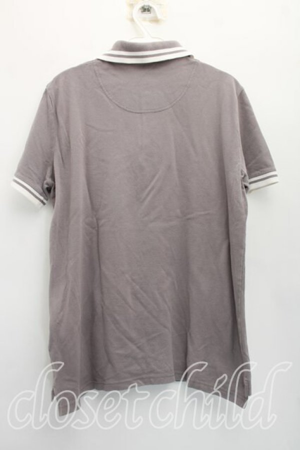 画像2: ヴィヴィアンウエストウッド MAN 中古 / BIGオーブ刺繍ポロシャツ 48（メンズL相当） 灰  H-26-04-19-030-to-OD-ZH (2)