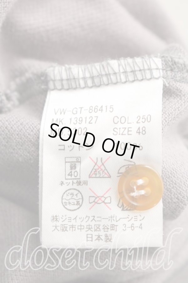 画像4: ヴィヴィアンウエストウッド MAN 中古 / BIGオーブ刺繍ポロシャツ 48（メンズL相当） 灰  H-26-04-19-030-to-OD-ZH (4)