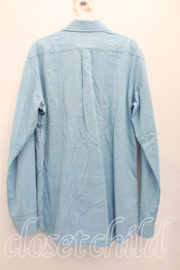 画像2: ヴィヴィアンウエストウッド MAN 中古 / オーブ刺繍シャツ 48（メンズL相当） 青  H-26-04-19-032-bl-OD-ZH (2)