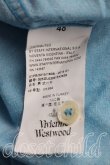 画像4: ヴィヴィアンウエストウッド MAN 中古 / オーブ刺繍シャツ 48（メンズL相当） 青  H-26-04-19-032-bl-OD-ZH (4)