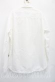 画像2: ANGLOMANIA 中古 / カットラスオーブ刺繍シャツ L 白  H-26-04-19-033-bl-OD-ZH (2)