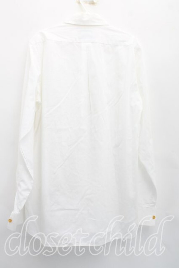 画像2: ヴィヴィアンウエストウッド MAN 中古 / カラーオーブ刺繍シャツ I(7号相当） 白  H-26-04-19-004-bl-OD-ZH (2)