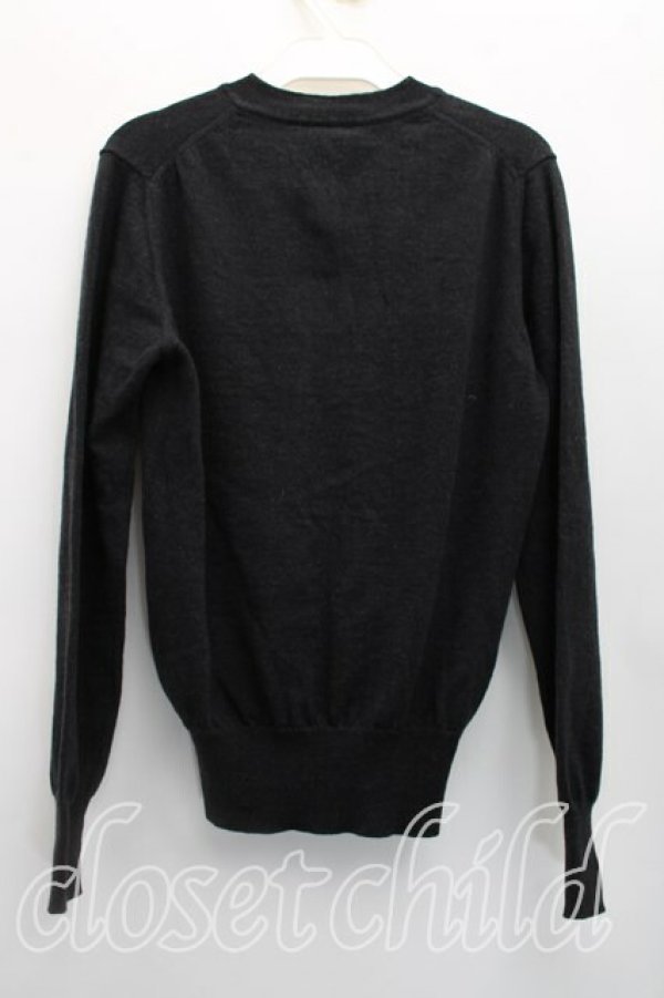 画像2: ヴィヴィアンウエストウッド MAN 中古 / オーブ刺繍ニット S グレー  H-26-04-19-036-to-OD-ZH (2)