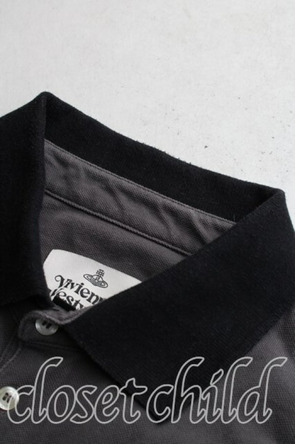 画像5: ヴィヴィアンウエストウッド 中古 / オーブ刺繍ポロシャツ XL グレー  H-26-04-19-037-to-OD-ZH (5)