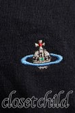 画像5: ヴィヴィアンウエストウッド MAN 中古 / オーブ刺繍ニット L 紺  H-26-04-19-038-to-OD-ZH (5)