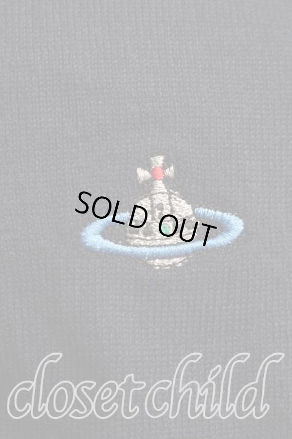 画像5: ヴィヴィアンウエストウッド MAN 中古 / オーブ刺繍ニット L 紺  H-26-04-19-038-to-OD-ZH (5)