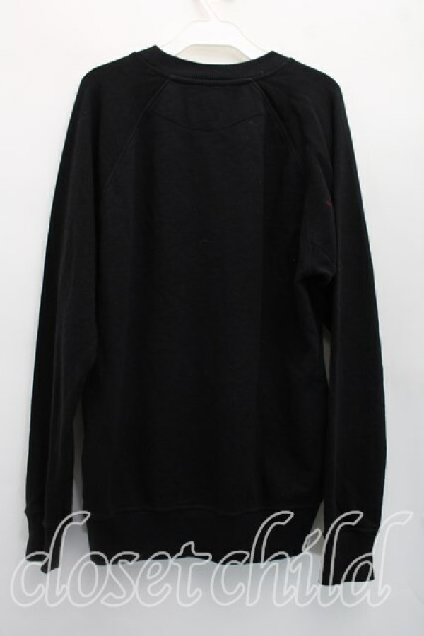 画像2: ANGLOMANIA 中古 / ヘリテージオーブスウェット XS 黒  H-26-04-19-039-to-OD-ZH (2)