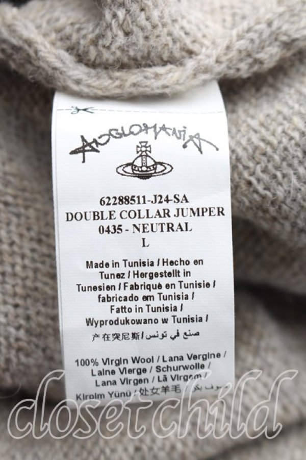 画像4: ANGLOMANIA 中古 / レイヤードニット L 茶  H-26-04-19-040-to-OD-ZH (4)